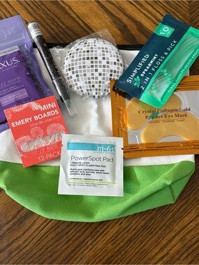 New Cosmetic Bag Stuffed with Skincare & Makeup